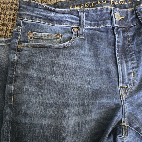 American Eagle Outfitters Slim Blue Jeans Classic Style - Picture 5 of 10